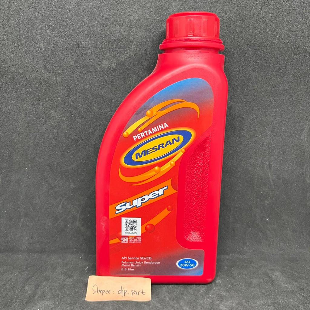 MESIN MESRAN SUPER OIL 0.8 L / PERTAINA MESRAN SUPER SAE 20W-50 800 ML น้ํามันเครื่อง