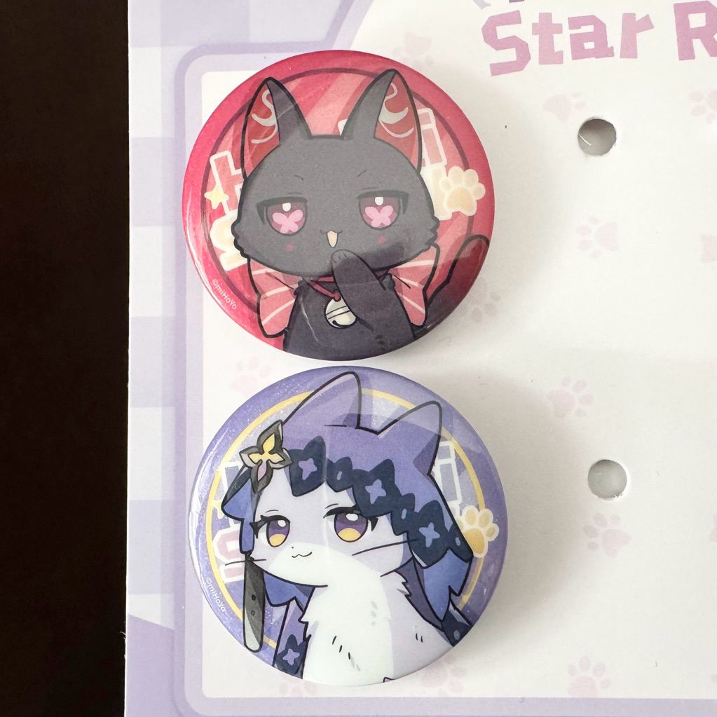 [ชุดแถม 2] ต้นฉบับ hsr honkai star rail mini badge pin aventurine dr ratio acheron หงส์ดํา ruan mei 