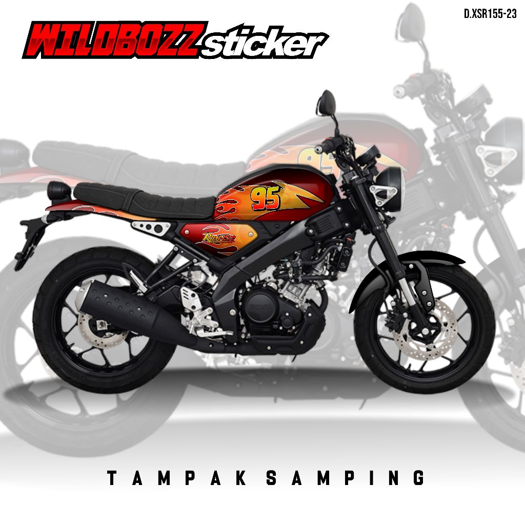 มอเตอร์รูปลอก xsr 155 เต็มตัว 95 ทรงเท่ (d.xsr155-23) -wildbozz-