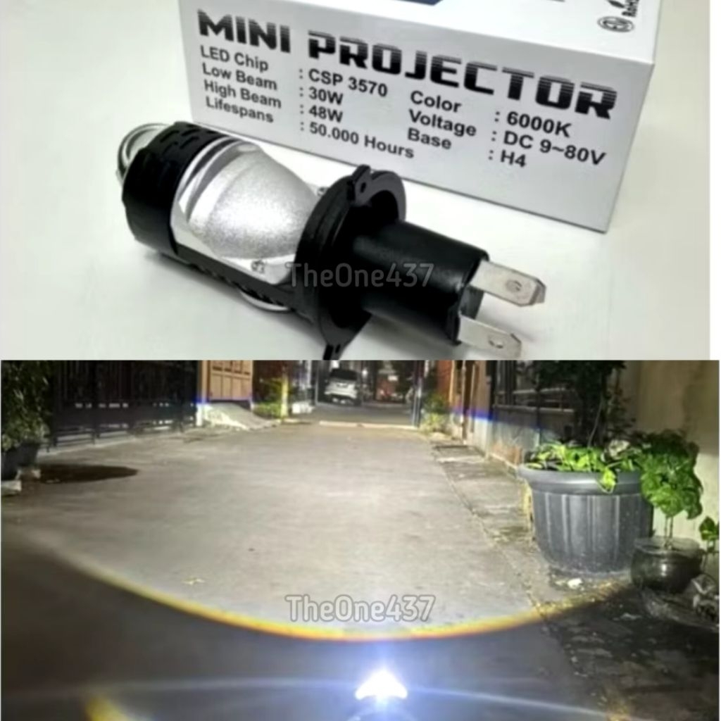 VINYX GS H4 LED LAMP PROJECTOR H4 MINI PROJECTOR เลนส์รถจักรยานยนต์รถไฟหน้า MINI PROJECTOR H4 VINYX 