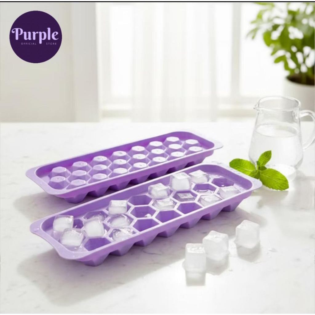 UNGU PURPLE DIAMOND ICE CUBE TRAY 22 GRIDS ICE CUBE TRAY