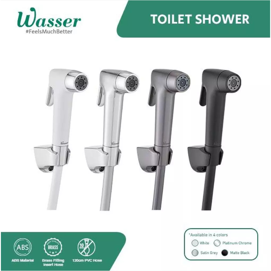 Wasser WS 168 TS WS 168TS WS168TS Jet Shower Bidet Spray Cebok Closet Toilet 2 Mode Output Pull Hand