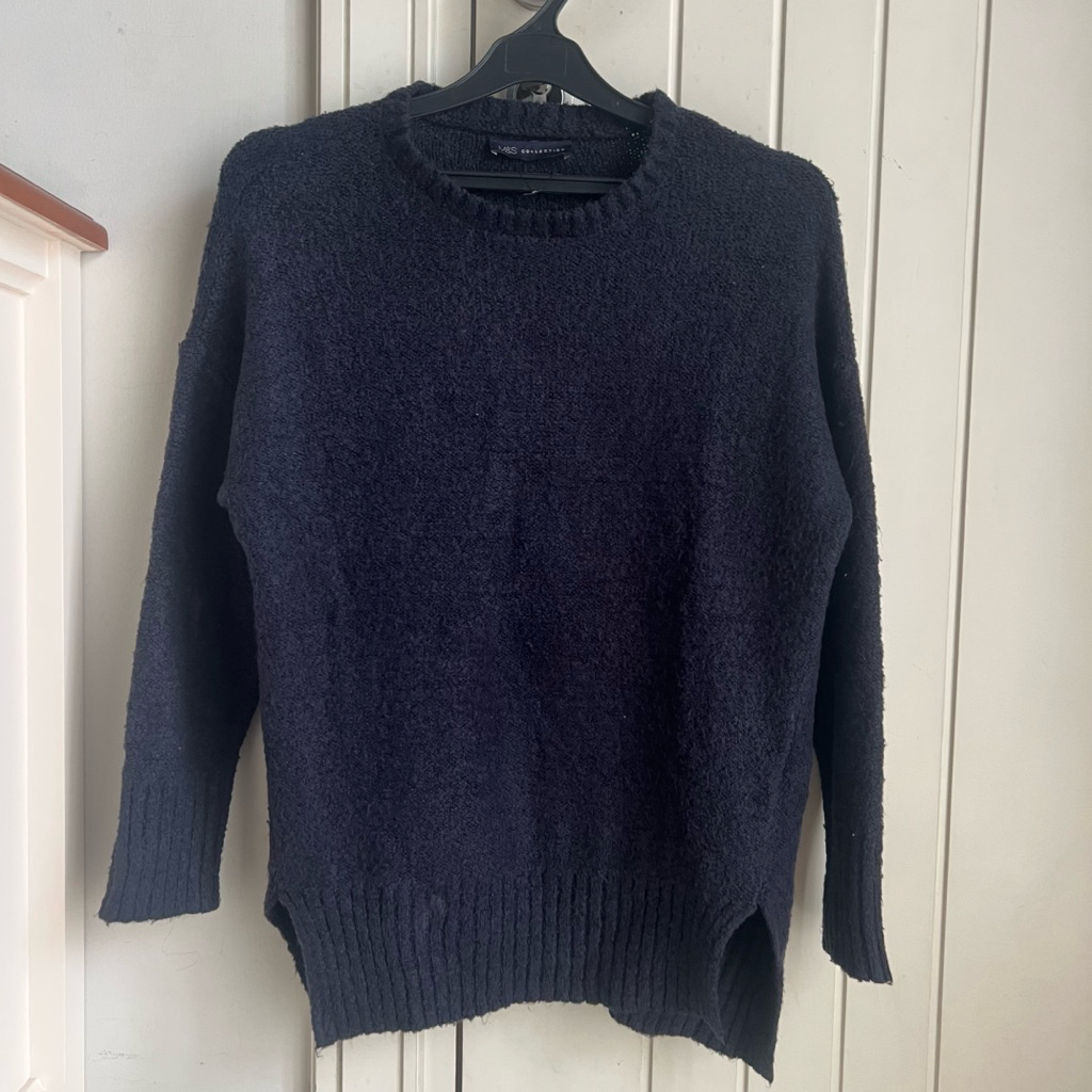 PL Mark and Spencer M&S Knit Sweater สีกรมท่า
