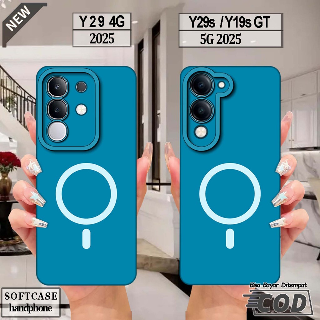 VIVO Y29 4G Silicone - VIVO Y29S - เคส VIVO Y19S GT _เคส softcase สีดําใสยืดหยุ่นสุดเท่