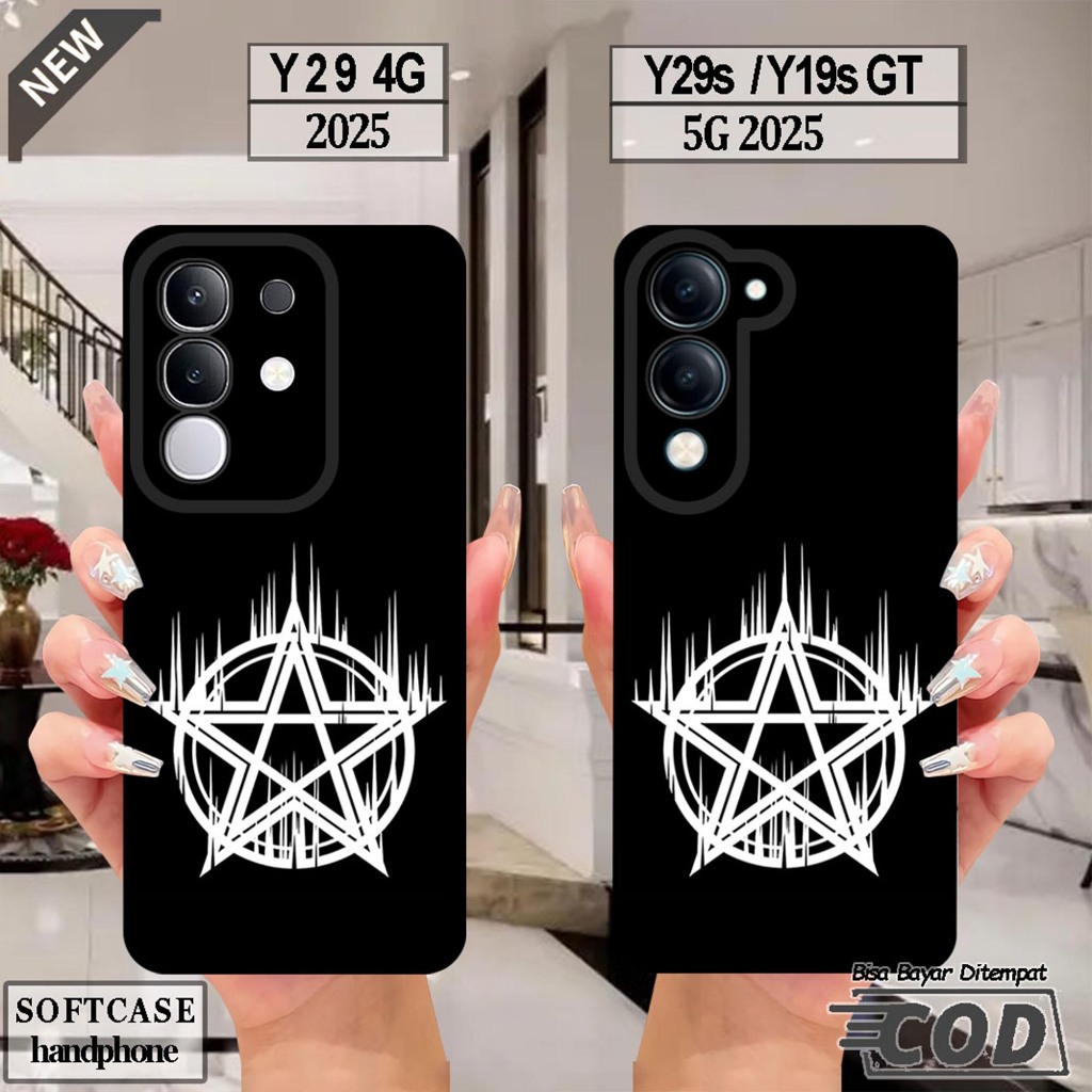 VIVO Y29 4G Silicone - VIVO Y29S - เคส VIVO Y19S GT _เคส softcase สีดําใสยืดหยุ่นสุดเท่