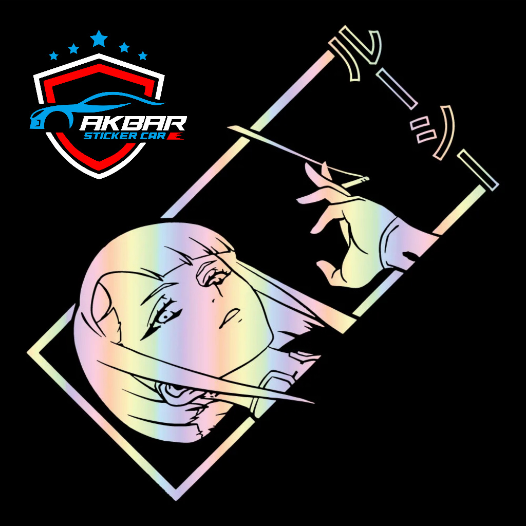 สติ๊กเกอร์ Chainsaw Man, สติ๊กเกอร์อะนิเมะ Chainsaw Man, สติ๊กเกอร์ติดกระจกและรถยนต์, สติ๊กเกอร์วาริ