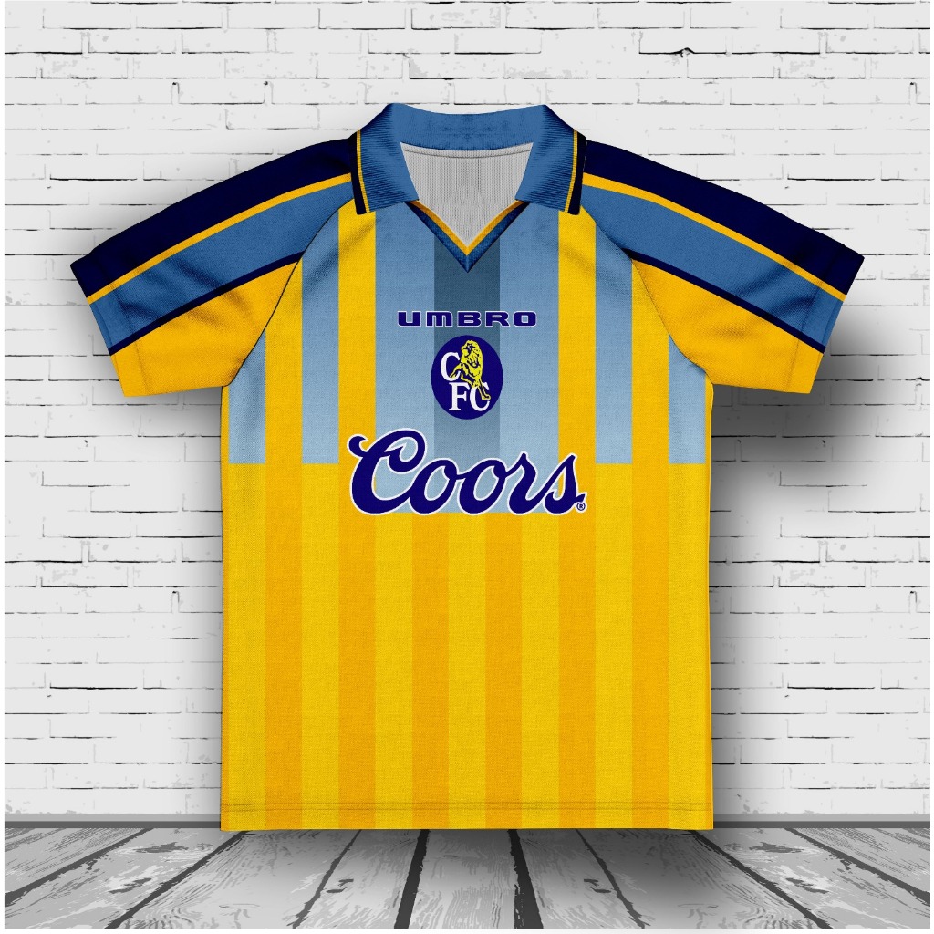 FIGT-VINTAGE CHELSEA JERSEY 1995//RETRO JERSEY// FANTASY JERSEY//FULLPRINTING FOOTBALL JERSEY//FOOTB