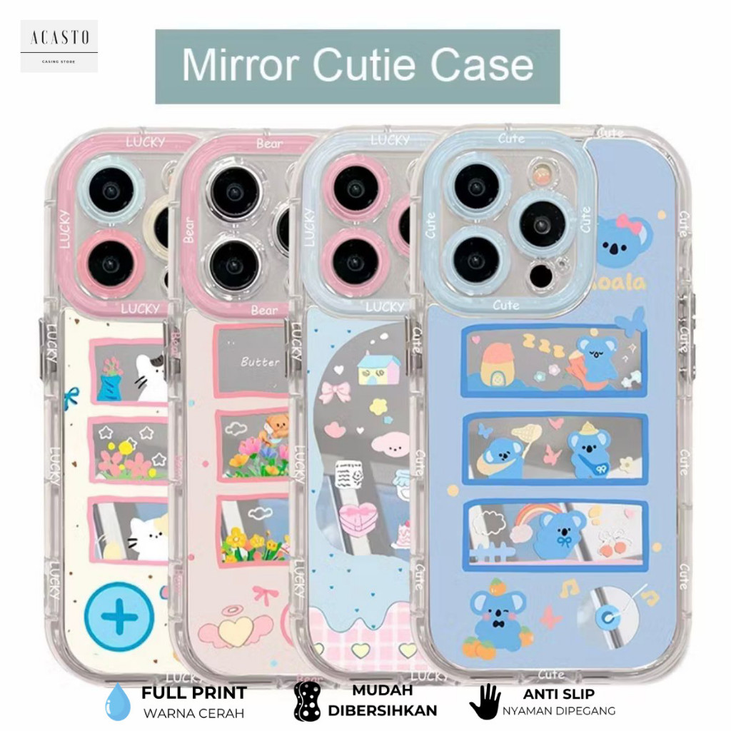 HP MIRROR CASE สําหรับ OPPO A57 2022 A77S A58 A60 4G A71 A74 A95 A78 A98 A1 5G F1S F5 F7 F11 PRO REN