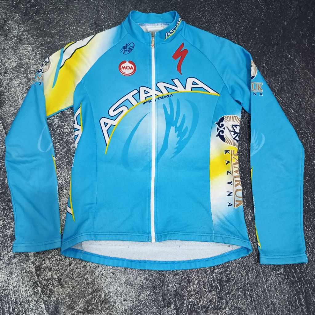 เสื้อเจอร์ซีย์นักปั่นทีม Astana Vintage ดั้งเดิม Size S