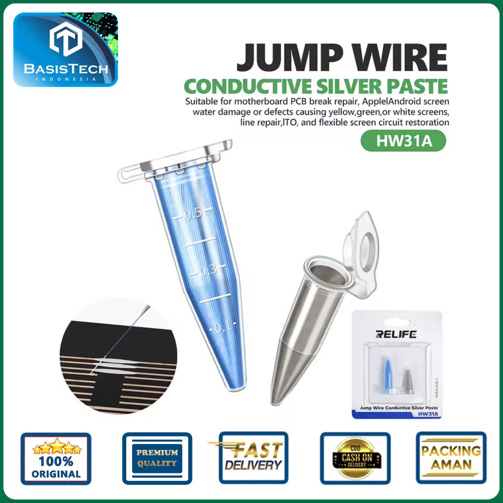 PASTE SILVER CONDUCTIVE JUMP WIRE - RELIFE HW31A