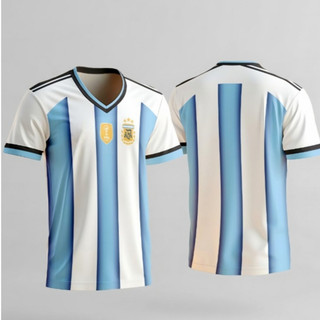 JERSEY BOLA ARGENTINA HOME TERBARU COPA AMERIKA 2024 FULL PRINTING