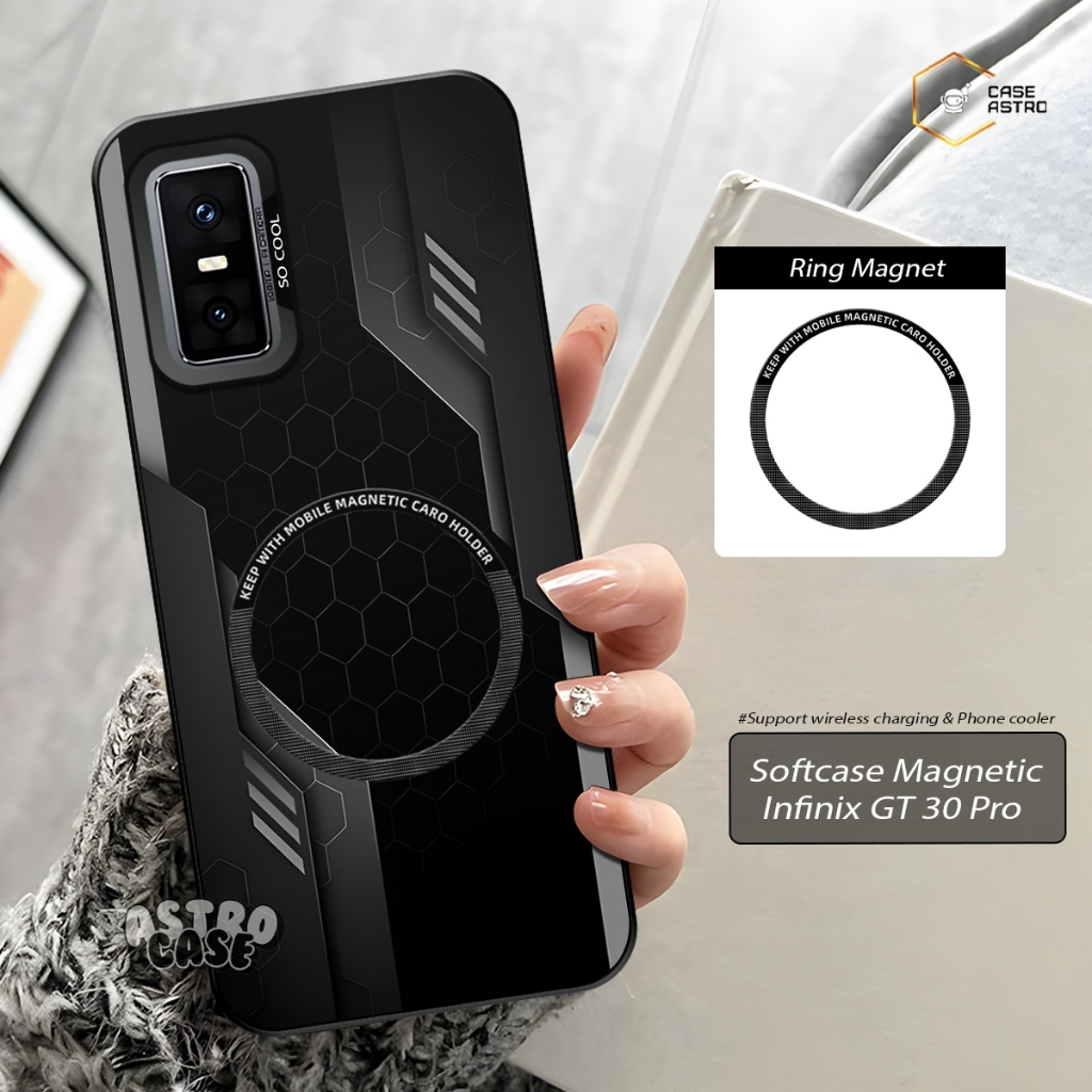 Infinix GT 30 Pro Magnet Case พร้อม HP ทุกประเภท (Chat Admin) Magsafe Support Case / Phone Cooler Ma