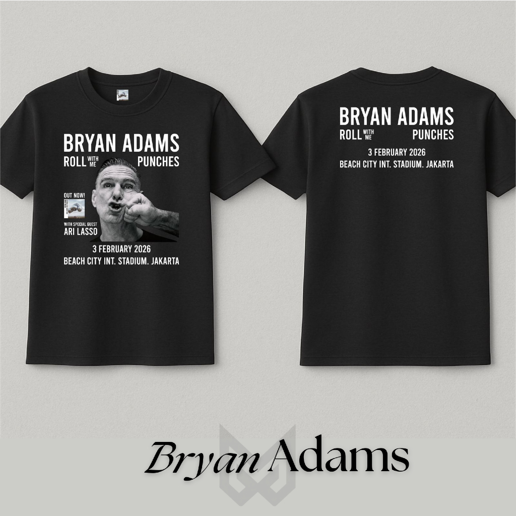 เสื้อยืด BRYAN ADAMS เสื้อยืด BRYAN ADAMS CONCERT ไซส์ S - 5XL