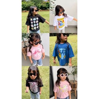 Kaos Oversize Anak Perempuan/Kaos Oversize Anak Laki - laki/Kaos Distro Anak/Kaos Anak 2-10 Tahun
