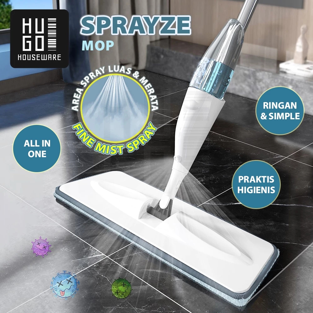 HugoHouseware Automatic Spray Mop - ม็อบถูพื้น Ultra Mop Sprayze