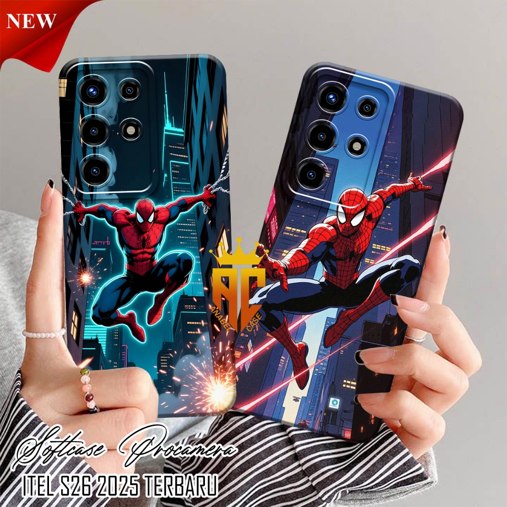 ล่าสุด Itel S26 Ultra Softcase - Itel S25 Ultra Fashion Case Spider - Man อินเทรนด์ล่าสุด [CI27]