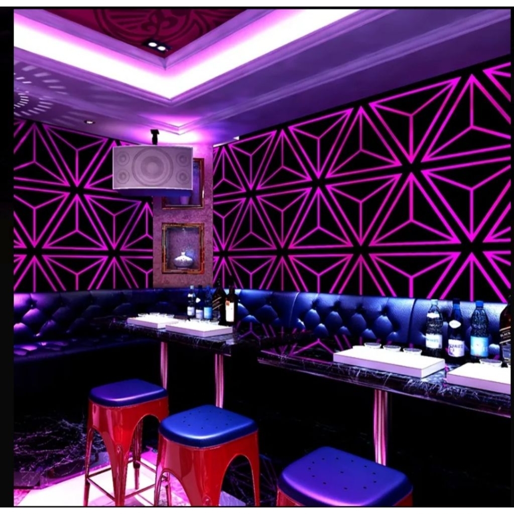 Cristal MOTIF Wallpaper news Wall Sticker วอลเปเปอร์ขนาด 45 cm x 3 / 4 เมตร