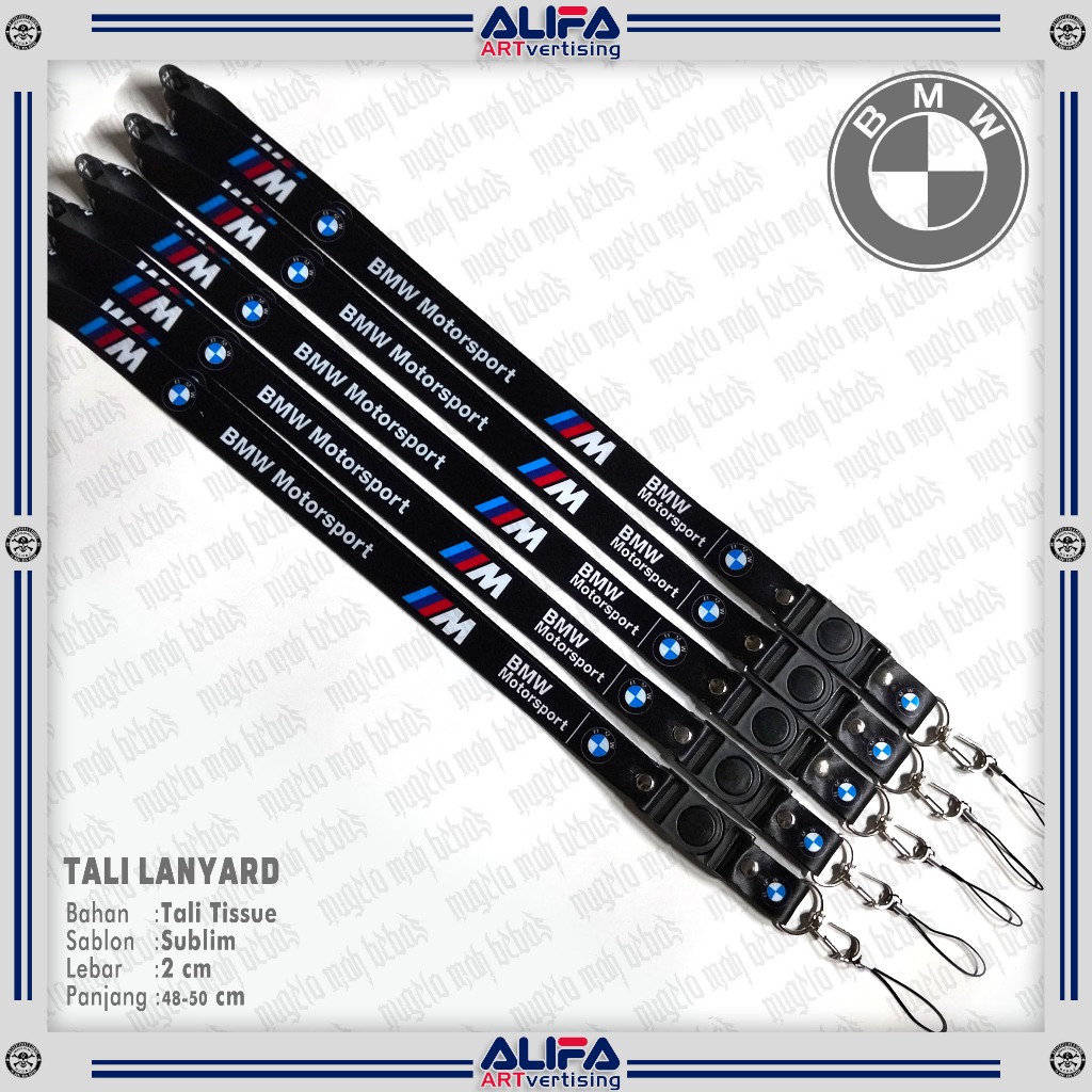 GANTUNGAN LANYARD STRAP/ID CARD/HP HANGER - มอเตอร์สปอร์ต BMW
