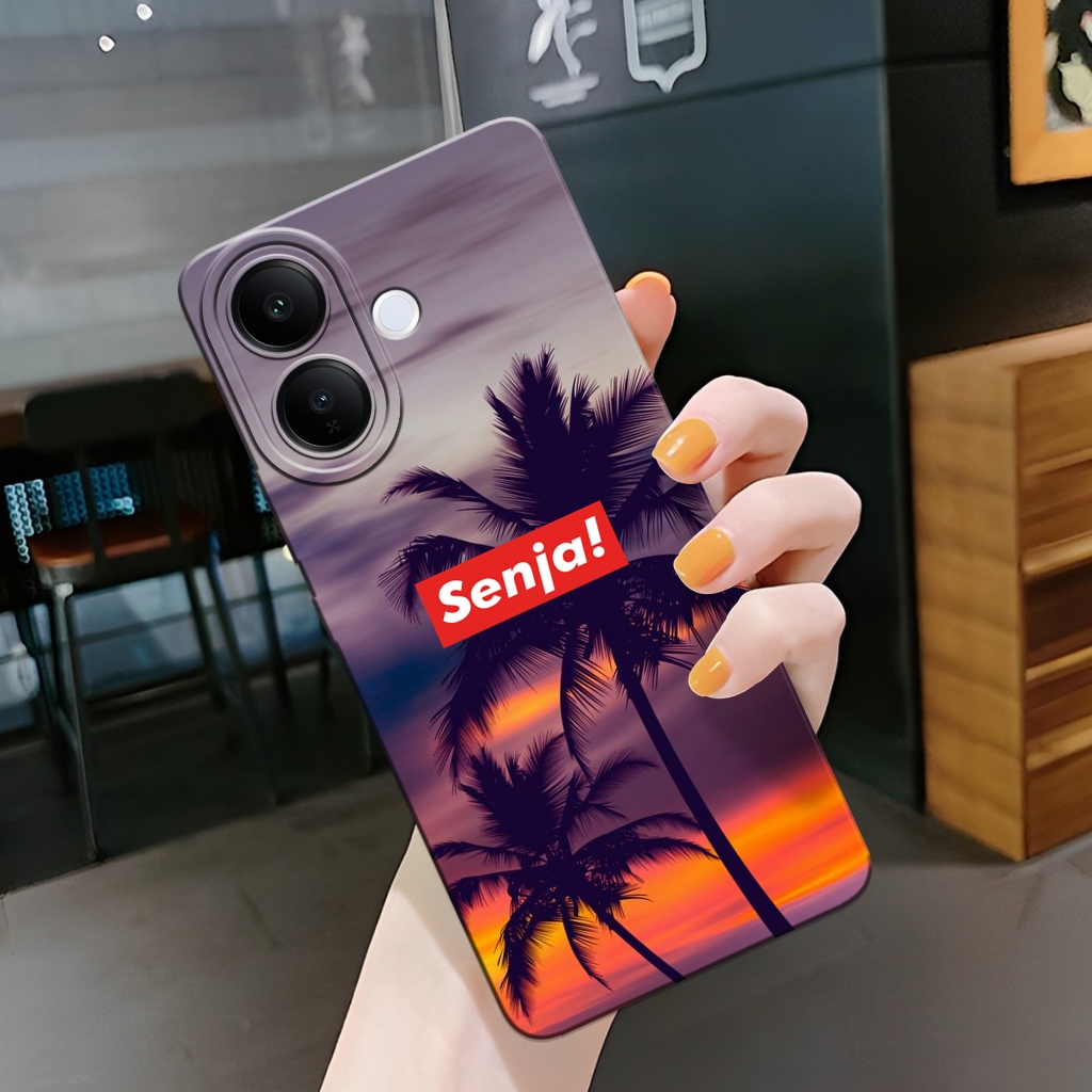 HP ล่าสุด iQOO Z10R 5G 2025 Softcase - เคสแฟชั่น Senja - เคส iQOO Z10R 5G 2025 - เคส Pro Camera Sili