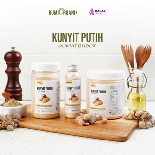 KUNYIT PUTIH BUBUK TANPA CAMPURAN ASLI 100% ORIGINAL 50G 150G 250G WHITE TURMERIC POWDER KUNIR PUTIH BUBUK BAHAN POKOK POWDER BUMBU REMPAH ORGANIK KUALITAS PREMIUM BUMBU DAPUR BUBUK LENGKAP SUPER NUTRIFARM BRAGG DARI BUMI GEMELI LEMOVITA OFFICIAL BEORGANI