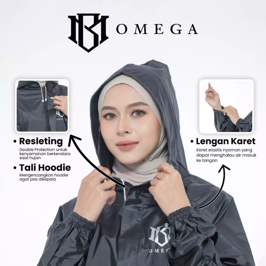 ชุดเสื้อกันฝนกันรั่วซึม โอเมก้า สําหรับผู้ชายและผู้หญิง thumbnail 5