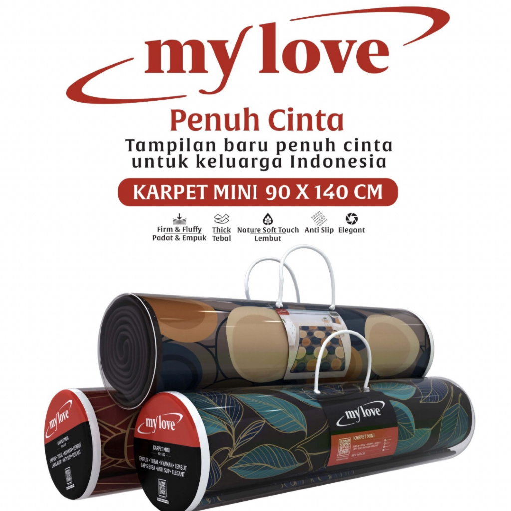 Mylove พรมโฟมหนา ขนาด 90x140 กันลื่น