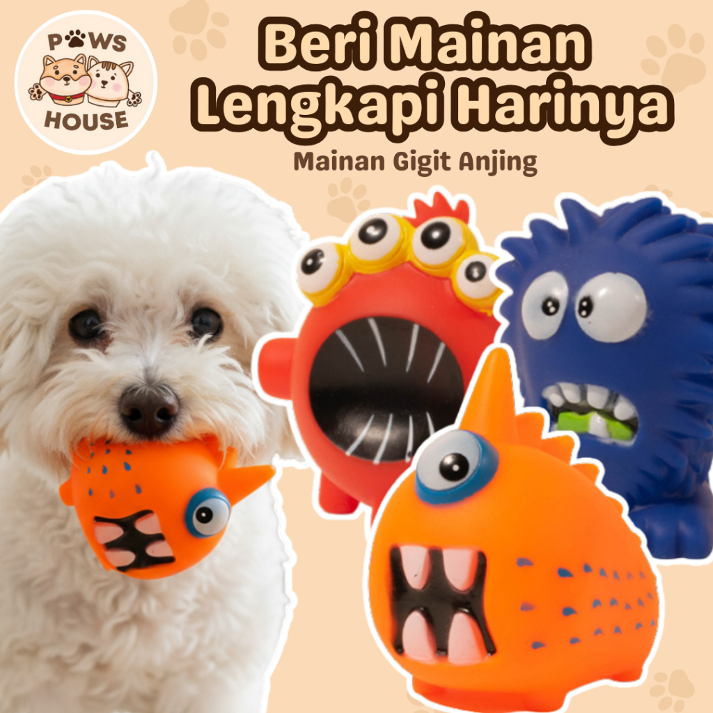 PAWS HOUSE Dog Chew Squeaky Toy