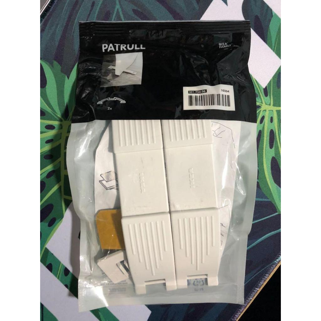 พลาสติก ที่กั้นประตู เนื้อหา 2 ชิ้น ที่หนีบนิ้วเปิด ที่หยุดประตู ตบเบา ๆ สีขาว