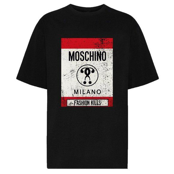 KATUN Moschino TShirt คุณภาพสูง Premium Cotton TShirt Sportweear Moschino เสื้อผ้าผู้ชายและผู้หญิงพิ