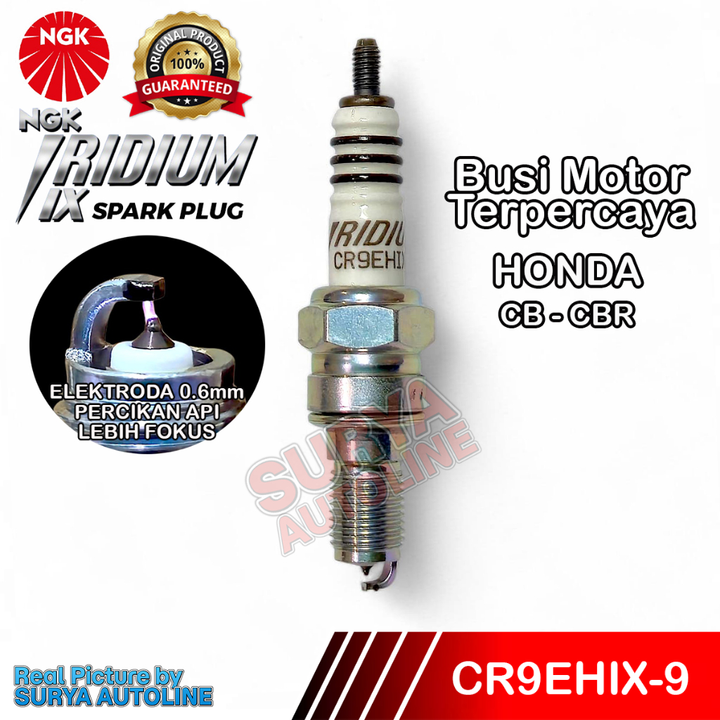 NGK ORIGINAL IRIDIUM IX CR9EHIX-9 MOTORCYCLE SPARK PLUG สําหรับ HONDA CB CBR MOTORCYLE IRIDIUM SPARK