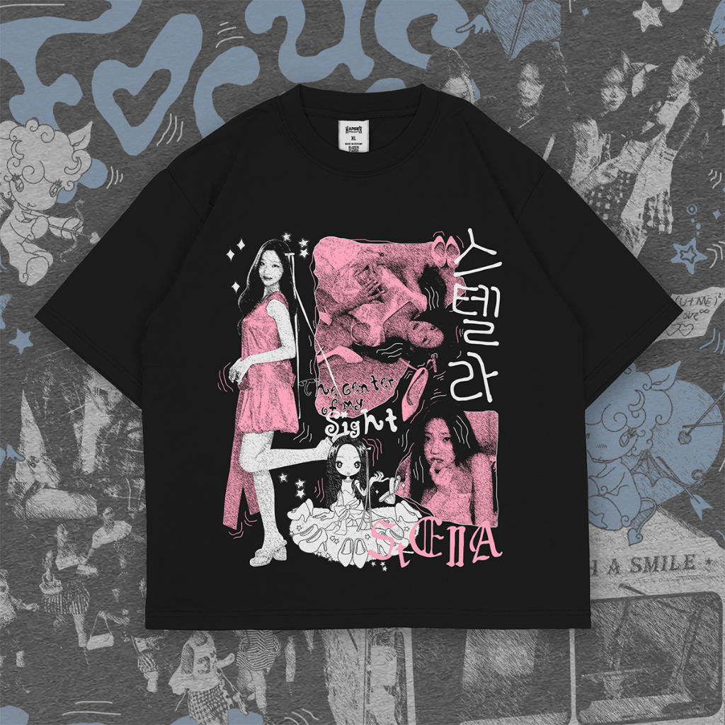 Boxy Oversize STELLA FOCUS Hearts2Hearts Series Tee