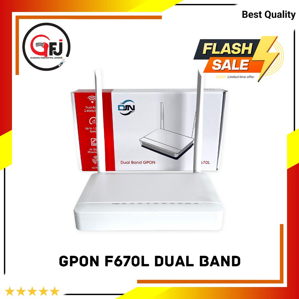 MODEM GPON F670L DUAL BAND DJN ต้นฉบับพร้อม POSTEL