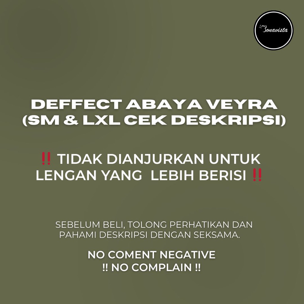 บอนวาิสต้า - !! DAEFFECT ABAYA VEYRA SM + LXL (CHECK DESCRIPTION) !! Mina ป้องกันรังสียูวี Abaya