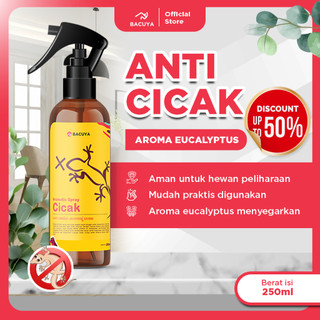 Bacuya - Aromatic Spray Pengusir Cicak Solusi Rumah Steril dari Gangguan Cicak Aroma Menyegarkan Tanpa Meninggalkan Residu