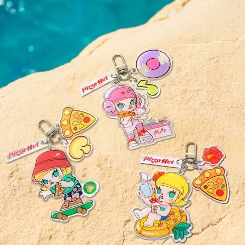 พวงกุญแจ GANTUNGAN Molly x Pizza Hut Series