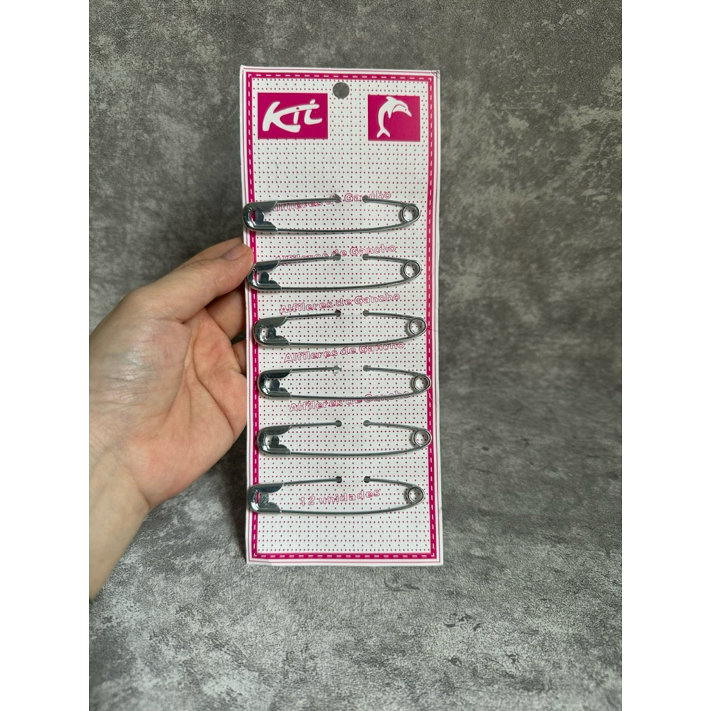 Solve - หมุดนิรภัย JUMBO ขนาดใหญ่ 8 ซม. / หมุดนิรภัย 6 ซม. – เนื้อหา 6 ชิ้น