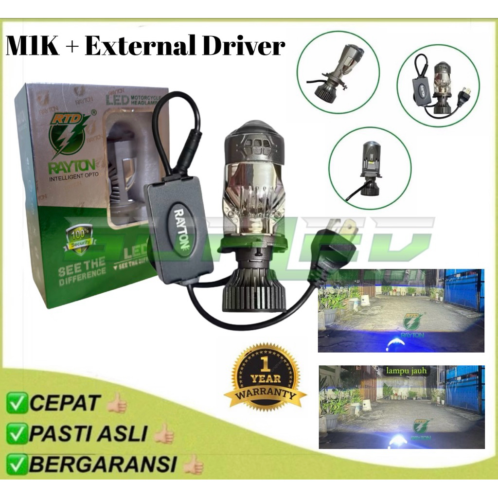 BILED H4 M1K RAYTON 50 วัตต์ EXTERNAL DRIVER พัดลมความเร็วสูง