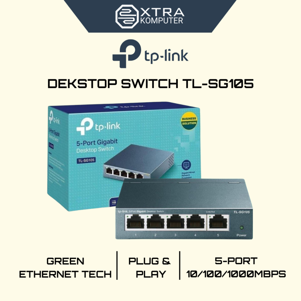 TP-LINK TL-SG105 TPLINK 5-Port/5 Port Gigabit Desktop Switch TL SG105