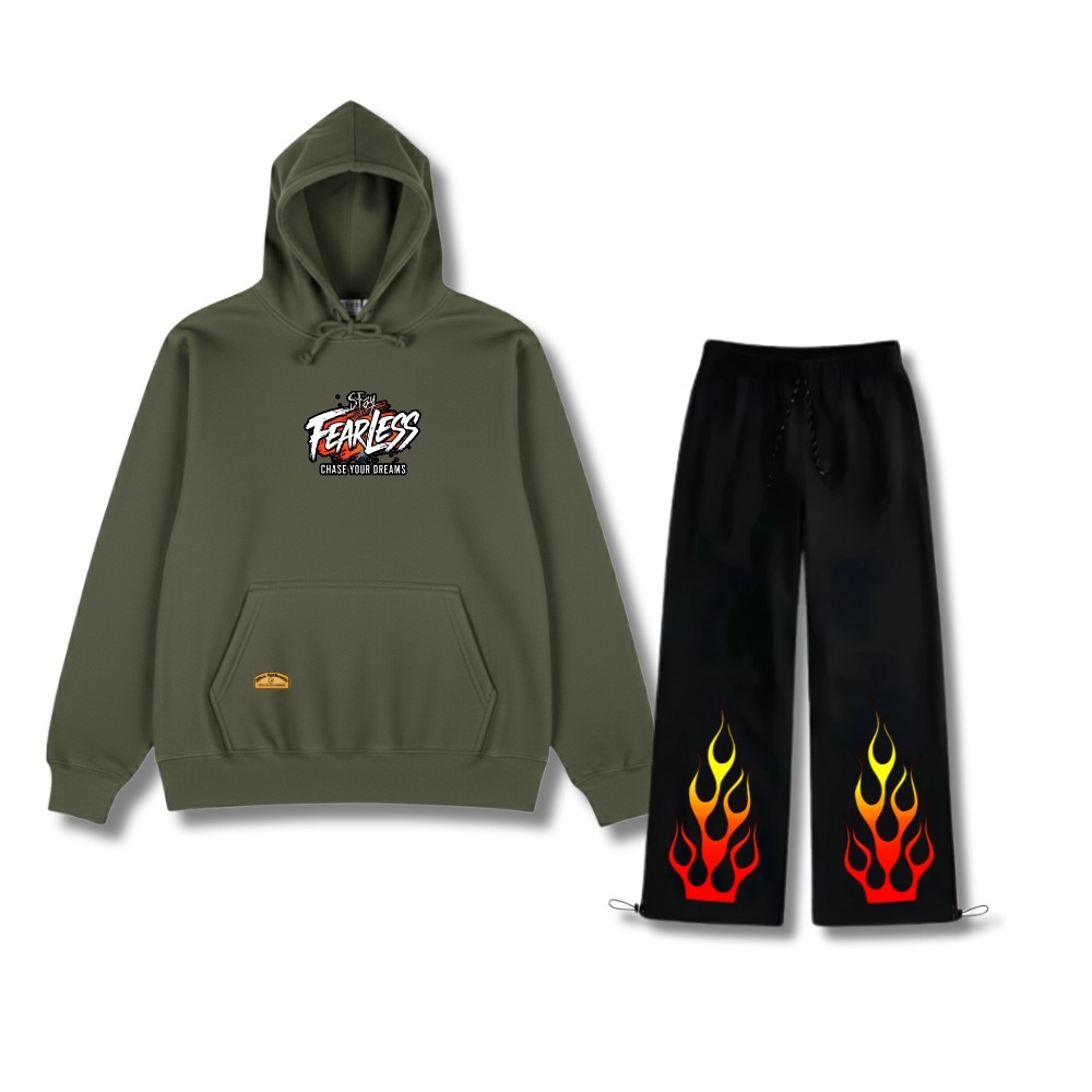 ONE SET SWETER HOODIE LONG CARGO PANTS FLEECE THICK UNISEX ผู้ชายผู้หญิง ONESET ผู้ชายผู้หญิงใหม่ล่า