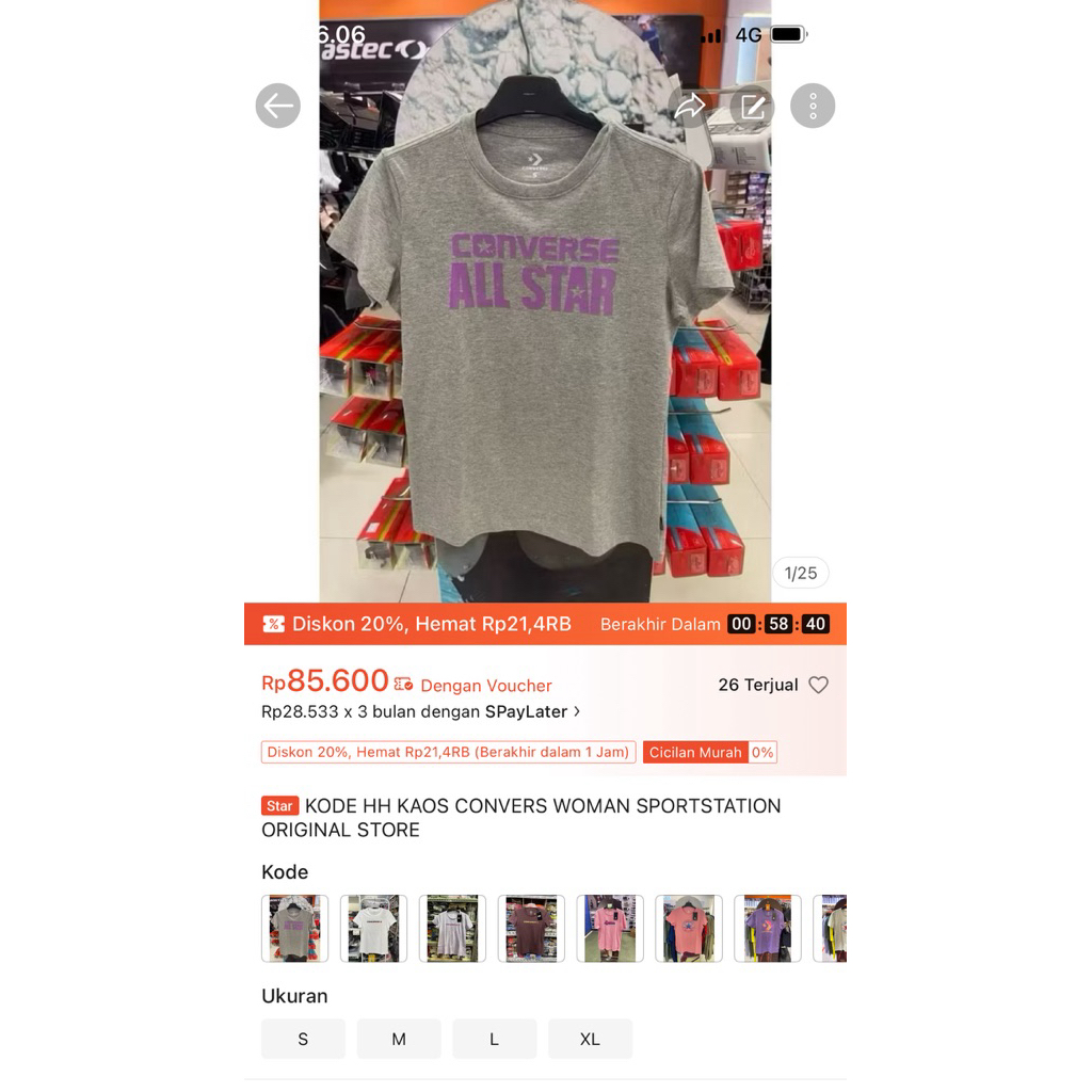 CODE HH CONVERS WOMAN SPORTSTATION ORIGINAL STORE เสื้อยืด