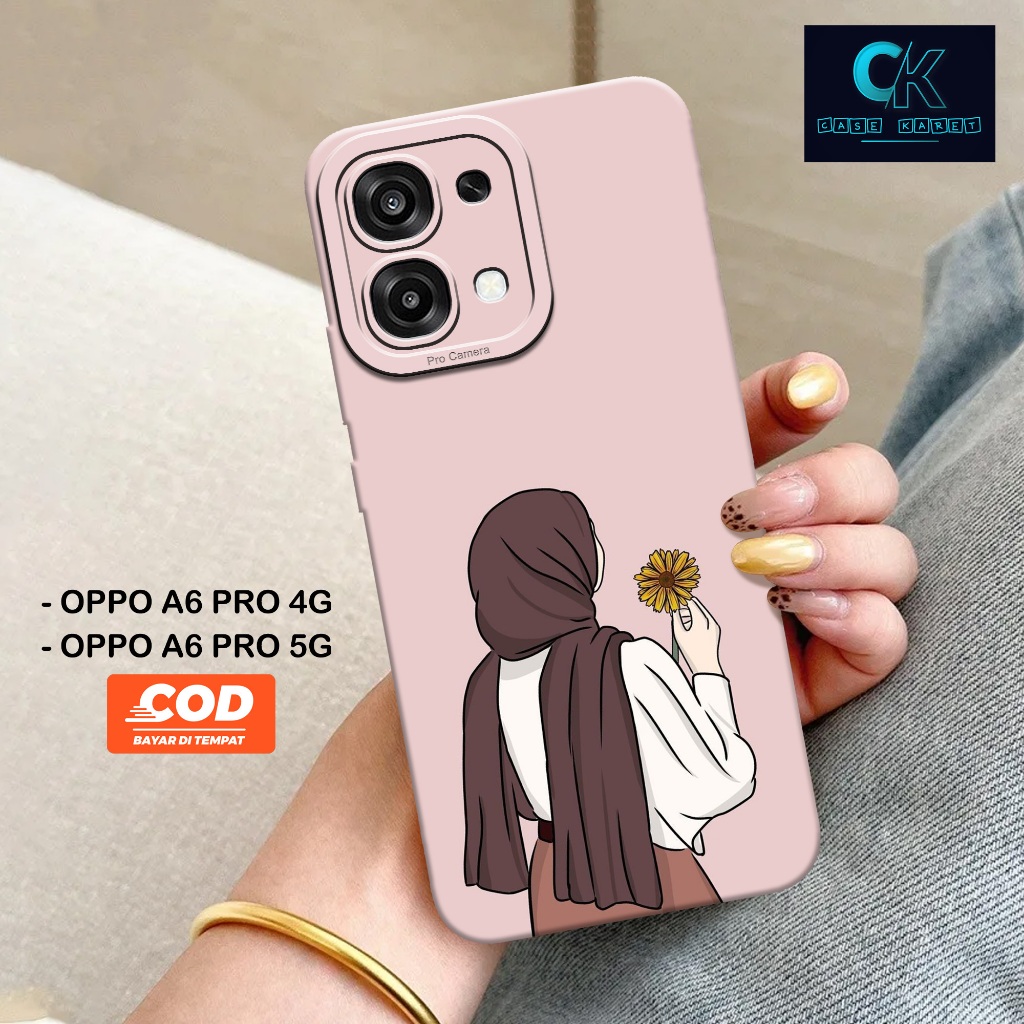 HP เคส OPPO A6 PRO 4G / A6 PRO 5G 2025 ใหม่ล่าสุด - เคสแฟชั่น HIJAB - เคสยาง - เคส OPPO A6 PRO 4G / 