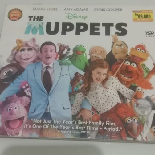 VCD แอนิเมชั่นต้นฉบับ The Muppets Feat Amy Adams ข้อความอินโดนีเซีย