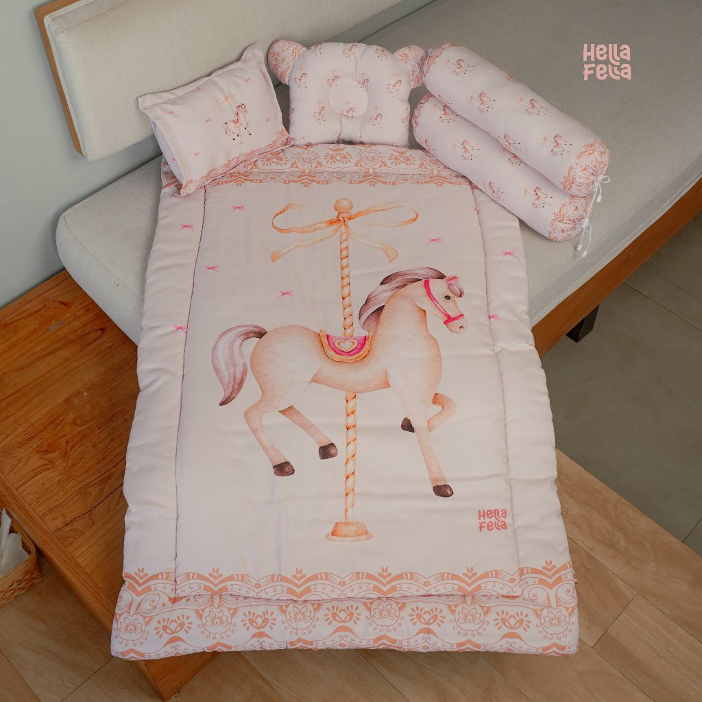 Hellafella - Veyla Motif Baby Bedcover Set
