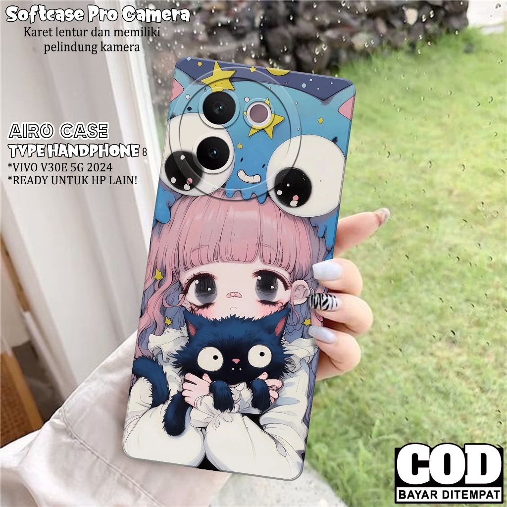 HP เคส VIVO V30E 2024 ล่าสุด - เคส VIVO V30E 2024 Softcase - เคสการ์ตูนแฟชั่น - เคส VIVO V30E 2024 -