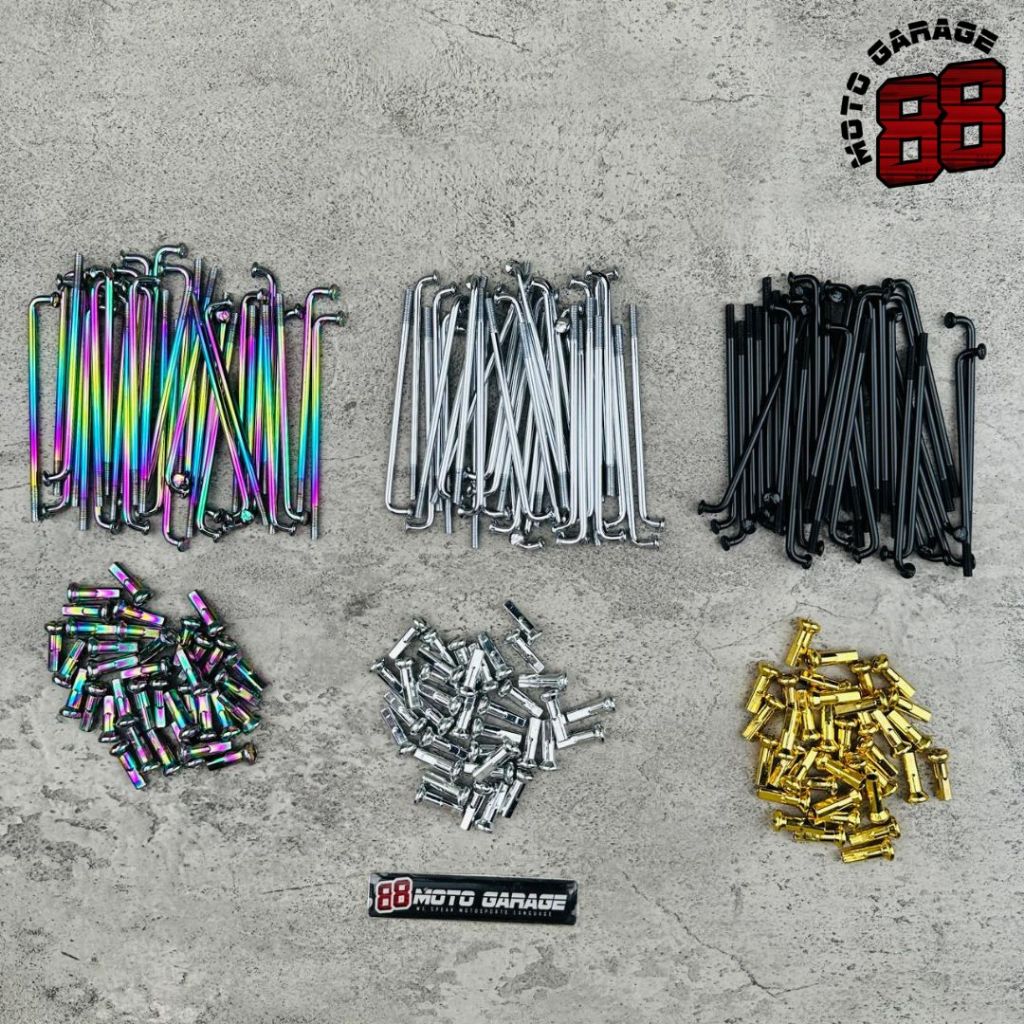 Spokes ขนาด 9x89 Universal All Motorcycles Drive Racing