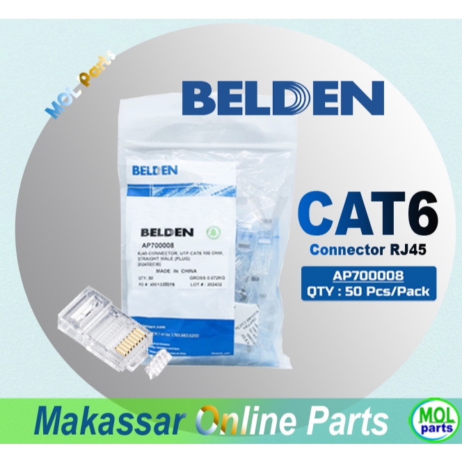 ขั้วต่อ RJ45 Cat6 Cat 6 Belden