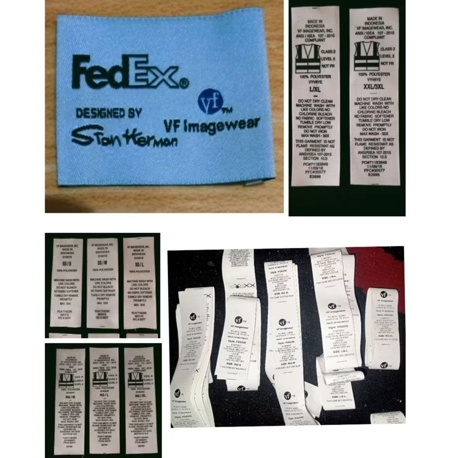 ป้าย Tag fedex vf ขนาดล้าง misc