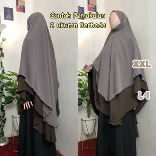 Khimar Bandana Dagu Anti UV Marina / Khiban Dagu Anum