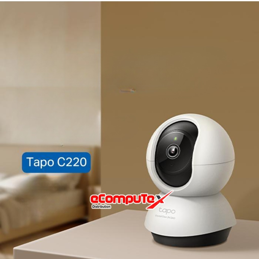 TP-Link Tapo C220 4MP/2K Pan/Tilt AI กล้องวงจรปิด WIFI & กล้อง IP ไร้สายพร้อม Smart AI Detection & ก