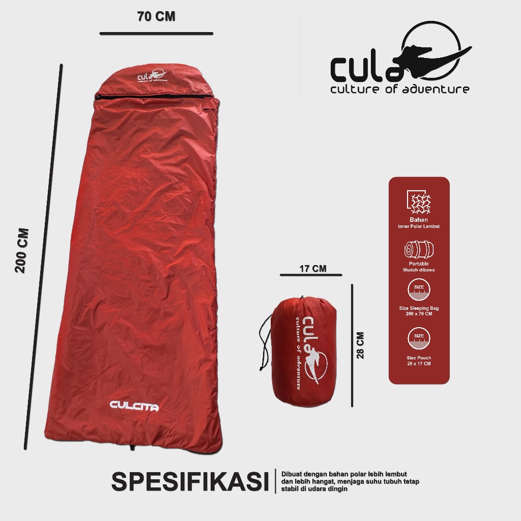 CULA SLEEPING BAG CULCITA SERIES POLAR SLEEPING BAG